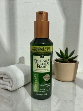 Thicker Fuller Hair Cell-U-Plex Instantly Thick Serum 5 Fl Oz, Partial 20% Used